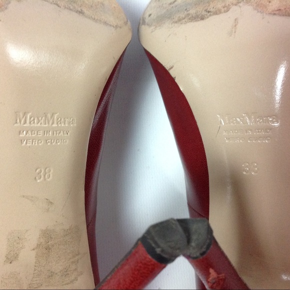 MAX MARA Women's Leather Pumps Size US 8/ 38 - Picture 6 of 8